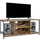 Relaxdays TV-Lowboard 480,0 cm Braun/Schwarz Holz/Stahl/MDF/Holzwerkstoff