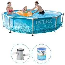Intex Beachside Metal Frame Pool Set 305 x 76 cm inkl. Filterpumpe