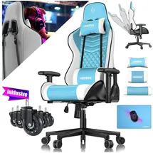 Kesser Gamingstuhl Kunstleder Blau