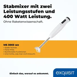Exquisit MS 3003 wei Stabmixer