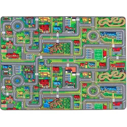 Primaflor-Ideen   Kderteppich »STREETS, Made  Belgium«, rechteckig, 5 mm Höhe, Straßen-Spiel-Teppich, Straßenbreite ca. 9 cm, Kderzimmer, 33289669-0 bunt 5 mm