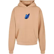 Mister Tee Le Papillon Heavy Oversize Kapuzenpullover Union Beige M