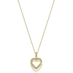 Jette 88336071 Damen-Kette Herz Swing Heart Silber vergoldet