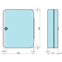 BASI Schlüsselkassette SK 50 30 Haken Grau