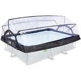 EXIT Toys Poolabdeckung 220x150cm - Universell für Rechteckige Pools - Hält Wasser Warm und Sauber - Einfache Montage - Robuste, Hochwertige Konstruktion - Geeignet für EXIT Pools und Andere Modelle