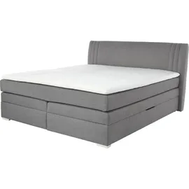 Jockenhöfer Boxspringbett »"Amira", OTTOs Choice! Topseller, mit Bettkasten und Topper« erhältlich in den Breiten 120,140 & 180cm, grau 313/09, , 45694819-0 Struktur fein