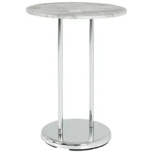 Haku-Möbel HAKU Möbel Beistelltisch rund Metall Betonoptik 40,0 x 40,0 x 55,0 cm, 1 St.