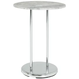 Haku-Möbel HAKU Möbel Beistelltisch rund Metall Betonoptik 40,0 x 40,0 x 55,0 cm, 1 St.