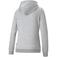 Puma Damen ESS Logo Full-Zip Hoodie FL Pullover, Hellgrau (Light Gray Heat), S