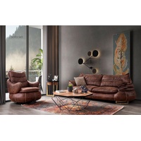 JVmoebel Sofa Luxus US Western Sofagarnitur Couch Loft Möbel 3+1 Sitzer Sofa Sessel, Made in Europe braun