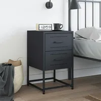 VidaXL Nachttisch Anthrazit 36x39x60,5 cm Stahl
