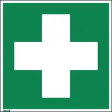 Neutralware Hinweisschild Erste Hilfe Fahne E03 20 x 20 cm