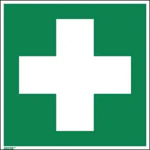 Neutralware Hinweisschild Erste Hilfe Fahne E03 20 x 20 cm