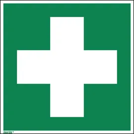 Neutralware Hinweisschild Erste Hilfe Fahne E03 20 x 20 cm