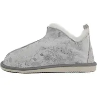 Hollert Lammfell Hausschuhe Angel Silber - Schuhgröße: EUR 38 - 38