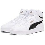 Puma Unisex Kinder Caven 2.0 Mid Jr Turnschuhe, Puma White Puma Black Gold, 35.5