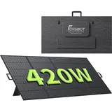 FOSSiBOT 420W Solar panel, Solarpanels Faltbar Solarmodul für F2400 F3600 Tragbare Powerstation, Photovoltaik Modul Solaranlage für Outdoor Garten Balkon Wohnwagen Camping