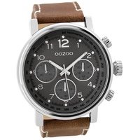 Oozoo Leder Herren Uhr C9457A Analog Quarzuhr Armband braun Timepieces D2UOC9457A