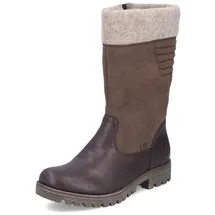 Rieker Winterstiefel 78585, Frauen Stiefel,uebergangsstiefel,uebergangsschuhe,Winterboots,halbschaftstiefel,warm,Boots,braun (25),37 EU / 4 UK - 37 EU