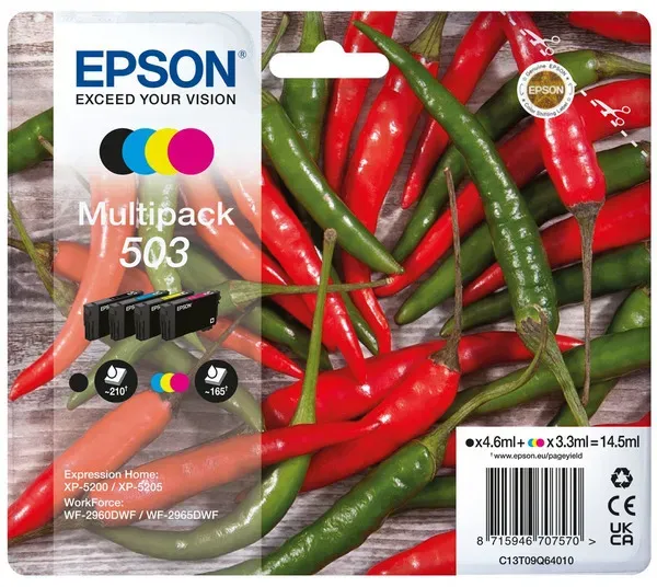 original epson c13t09q64010 503 tintenpatrone multipack