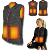 NorthHeat Premium beheizbare Weste | Größe XXL | Heizweste für Damen und Herren | Kleidung bis 55°C mit 5 beheizten Zonen | beheizte Weste OHNE AKKU (Powerbank) - XXL