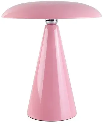 Beacon Lighting Akku-Tischleuchte Kinoko II Kunststoff Pink