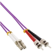 InLine LWL Duplex Kabel, OM4, 2x LC Stecker/2x ST