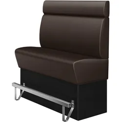 Gastro Hochbank | Braun | B:H 180 x 158 cm | Glatt | Leder | Bistro Hochbank, Thekenbank
