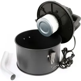 Wiltec Aschesauger 600 W, tragbarer Aschestaubsauger 4 l Fassungsvermögen, Staubsauger für Asche mit HEPA-Filter, effizienter Kaminsauger