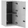 Schildmeyer Locked Spind Schrank 159257 80x40x180 mattweiß