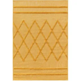 benuta Nest Outdoorteppich, Gelb, Textil, Rechteckig, 120x170 cm, Oeko-Tex® Standard 100, wasserabweisend, Teppiche & Böden, Teppiche, Outdoorteppiche