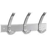 Kerkmann Wandgarderobe public 32640214 silber Metall 9 Haken 40,0 x 17,0 cm