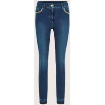 Madeleine Slim Fit Jeans mit Kettendetails in darkblue | Gr.: 22