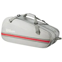 Wilson Tennis-Racketbag Team (Schlägertasche, 2 Hauptfach) 2025 grau 6er