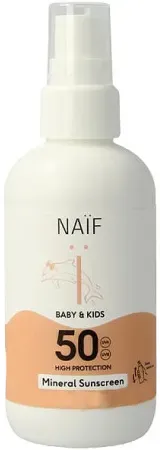 Naïf Mineralische Sonnenspray Für Babys Und Kinder SPF50 100ml