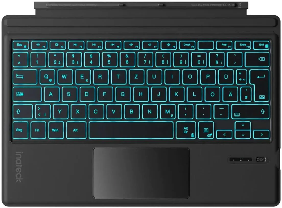 Inateck KB02027 QWERTZ Bluetooth Schwarz