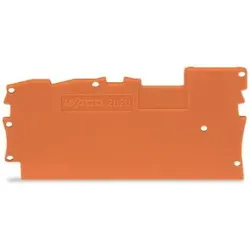 Wago 2020-1392 Abschluss- und Zwischenplatte, 1 mm dick, orange 20201392 - 25 Stück