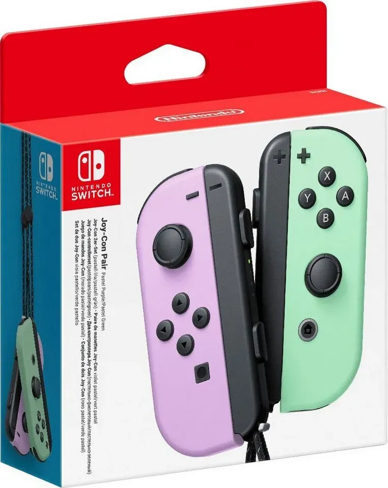 Nintendo Switch Joy-Con 2er-Set Wireless-Controller grün|bunt|lila