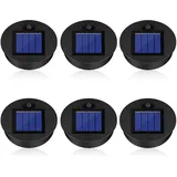 Solarleuchten Ersatzteile, Solarlampen Ersatz Top (Außendurchmesser 7 cm, Innendurchmesser 6,2 cm), 6 Stück Solar-Laternenlichtersatz Oben für Garten Laterne Terrasse Beleuchtung DIY