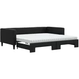 vidaXL Tagesbett 100 x 200 cm Schwarz