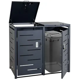 Proregal Mülltonnenbox 103 x 115 x 63 cm anthrazit