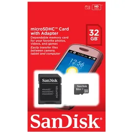 SanDisk microSDHC 32 GB Class 4 + SD-Adapter