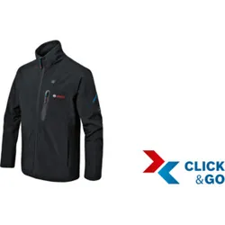 Bosch Beheizbare Kleidung GHJ 12+18V XA: Akkuadapter, Ladegerät, 1x Akku, Gr. 2XL