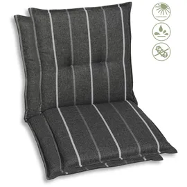 GO-DE Sesselauflage 100 x 50 x 48 cm grau 2 St.