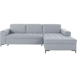 OTTO products Eckcouch Polyester L-Form 266cm Silber