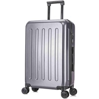 Trolley Grau XL Reisekoffer Reisen Travel Hartschalenkoffer 4 Rollen & TSA