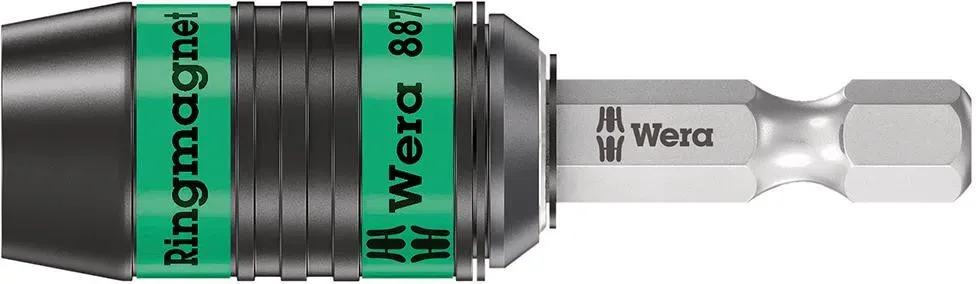 WERA Bithalter Rapidaptor 1/4" für 1/4" Bits Magnet 57mm Ringmagnet