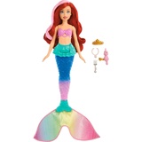 Mattel DISNEY Arielle - Meerjungfrauenpuppe mit Farbwechseleffekt, inklusive Seepferdchen-Freund, Diadem, Halskette und Dingelhopper für Unterwasserabenteuer, HPD43