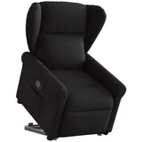 vidaXL Relaxsessel mit Aufstehhilfe Schwarz Stoff
