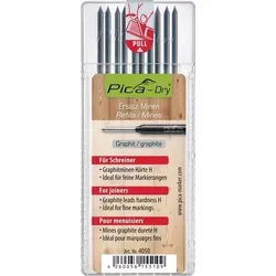 Pica Minenset -Dry 10x graphit Spezialhärte "H" f.feine Markierungen 10 Minen/Set